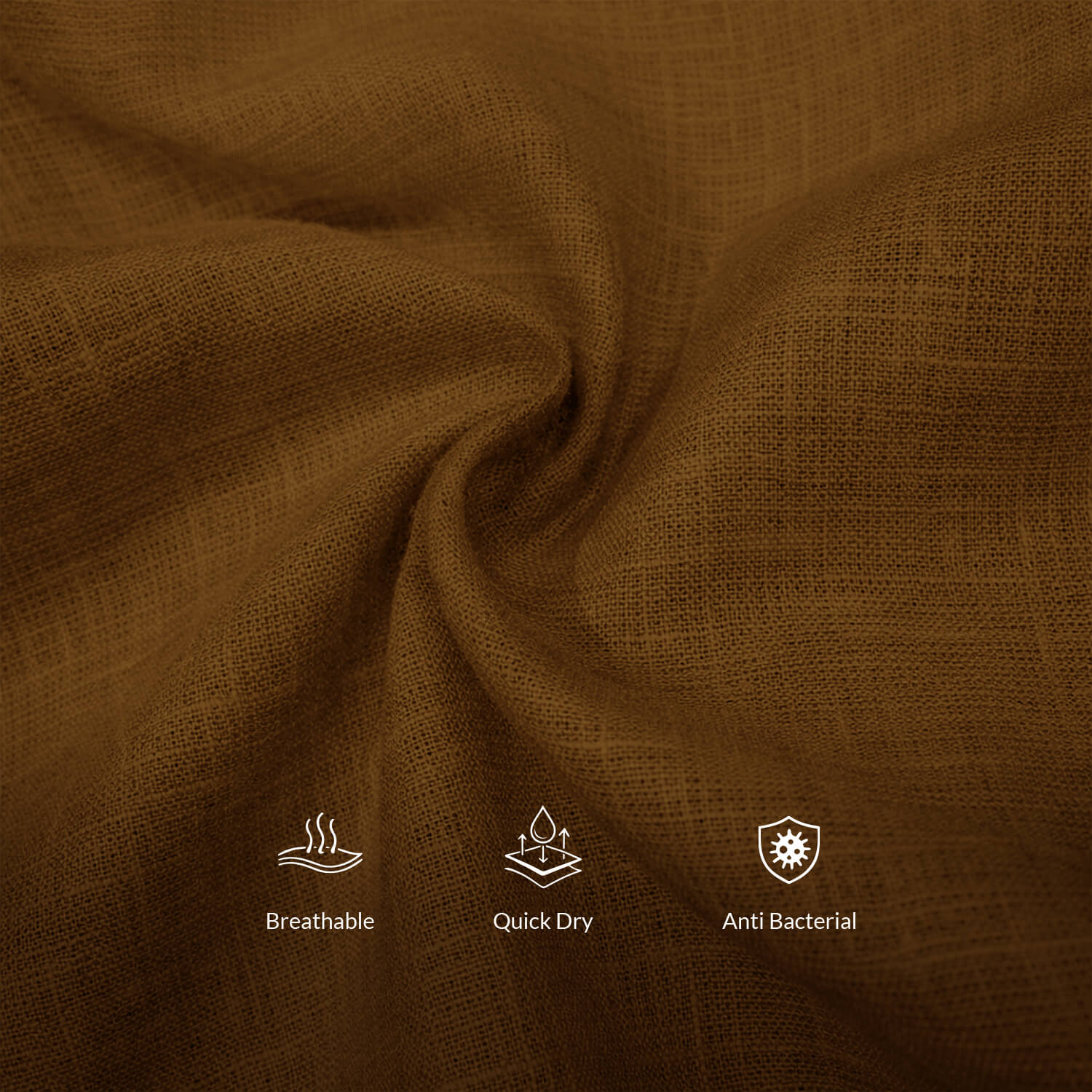 Breeze Linen Half Sleeves Shirt in Cocoa