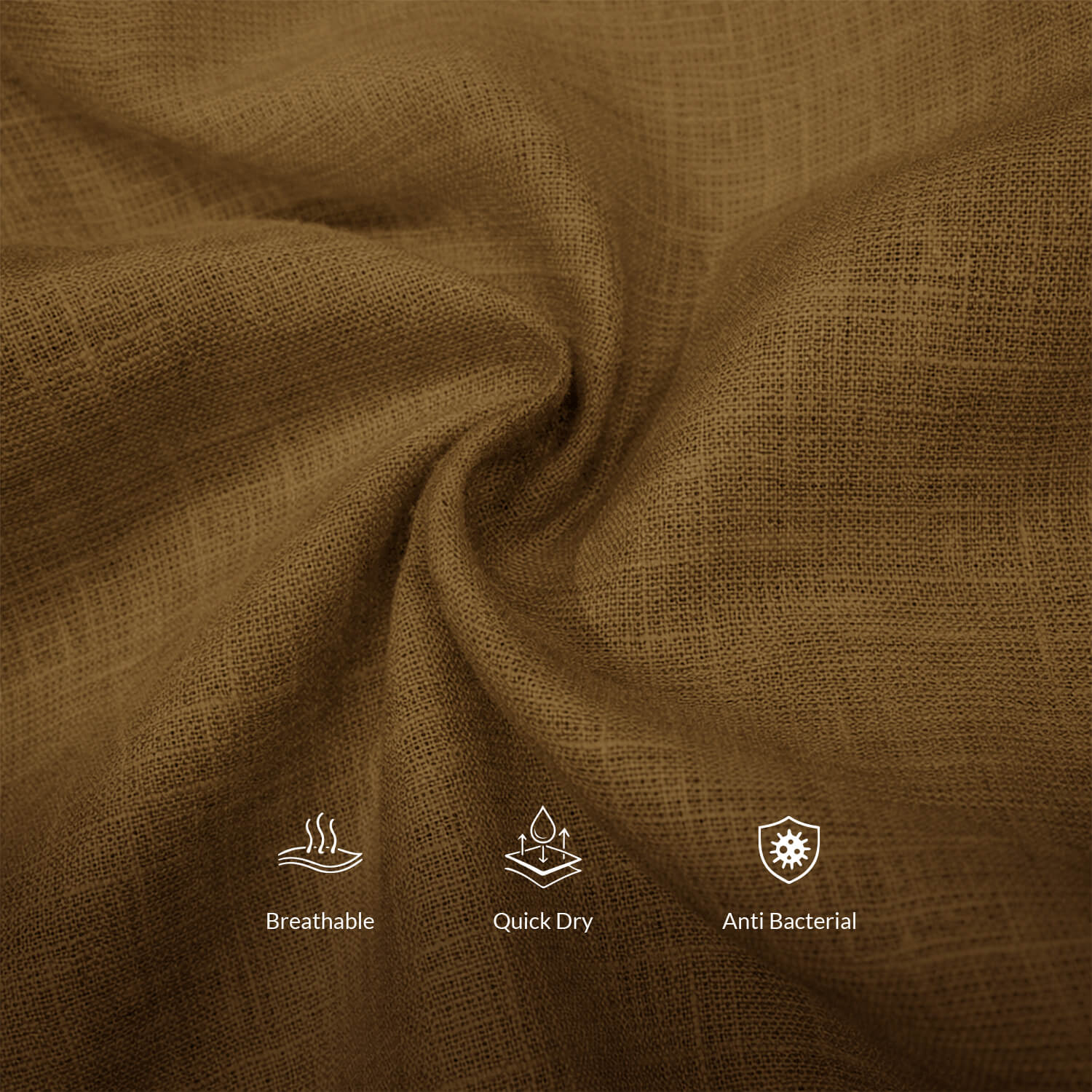 Breeze Linen Half Sleeves Shirt in Cocoa