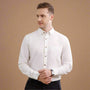 Breeze Linen Full Sleeves Shirt In Ivory