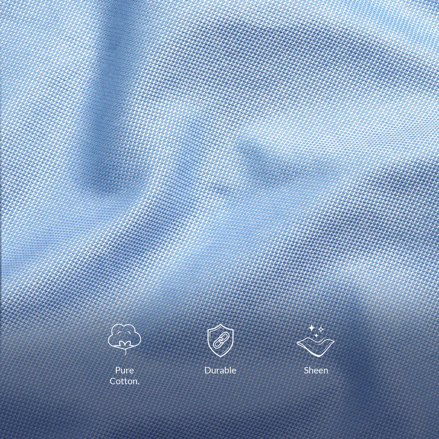 Royal Oxford Dobby Shirt in Maya Blue