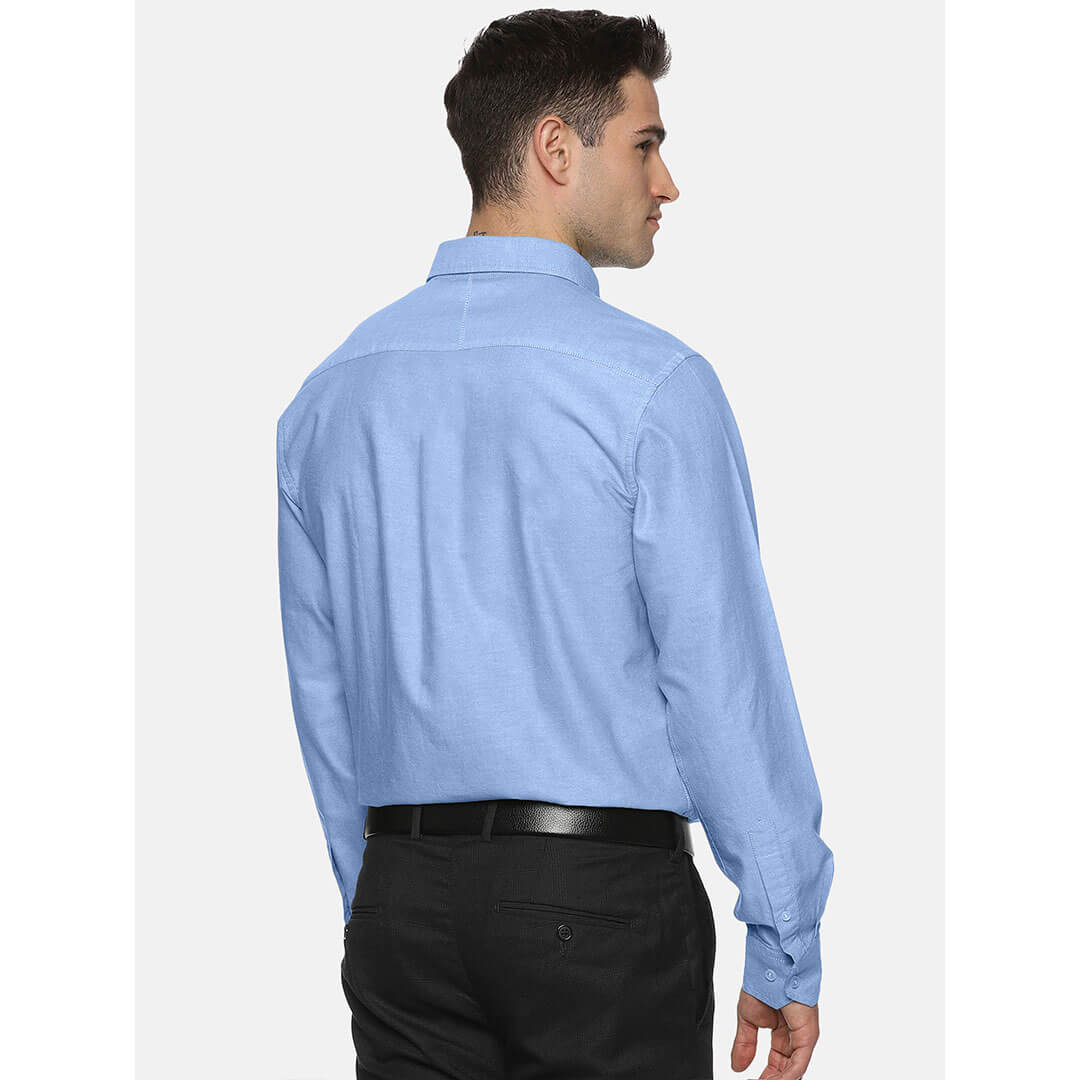 Royal Oxford Dobby Shirt in Maya Blue
