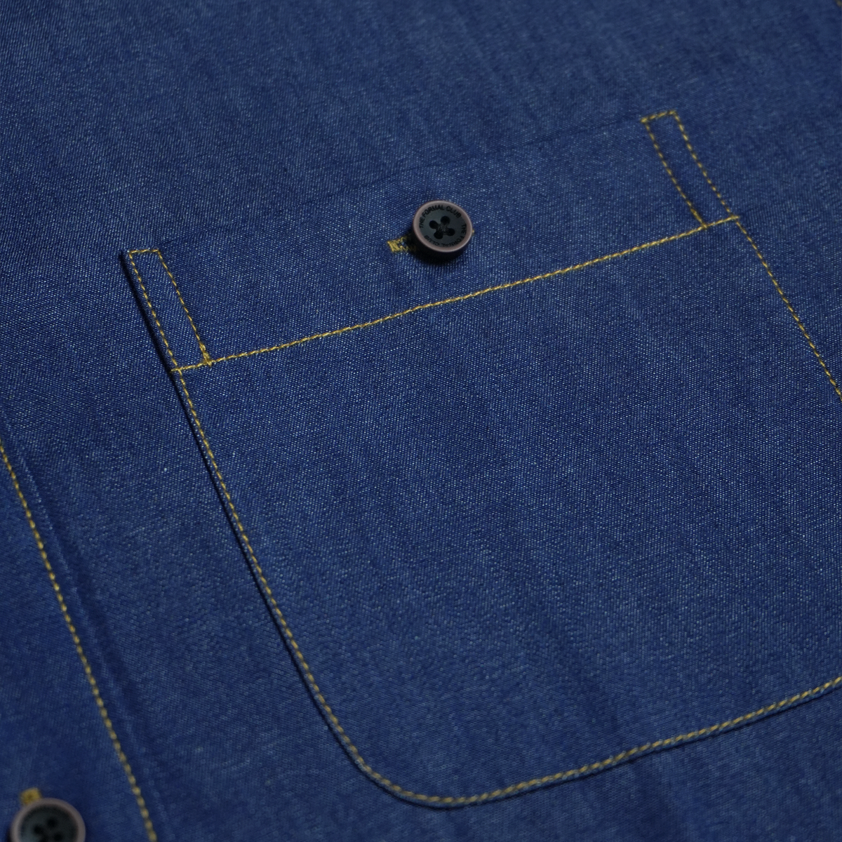 The Legend Denim Mens Shirt In Midnight Indigo