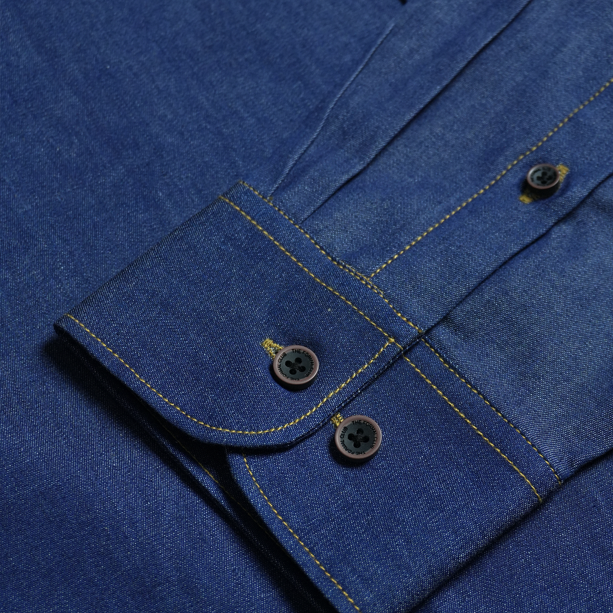 The Legend Denim Mens Shirt In Midnight Indigo