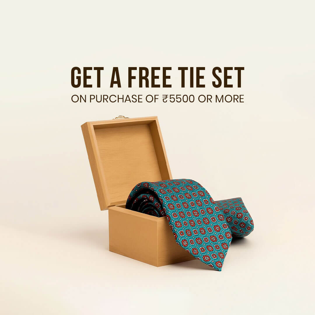 Aristo Coins Handmade Tie & Pocket Square in Teal & Wine