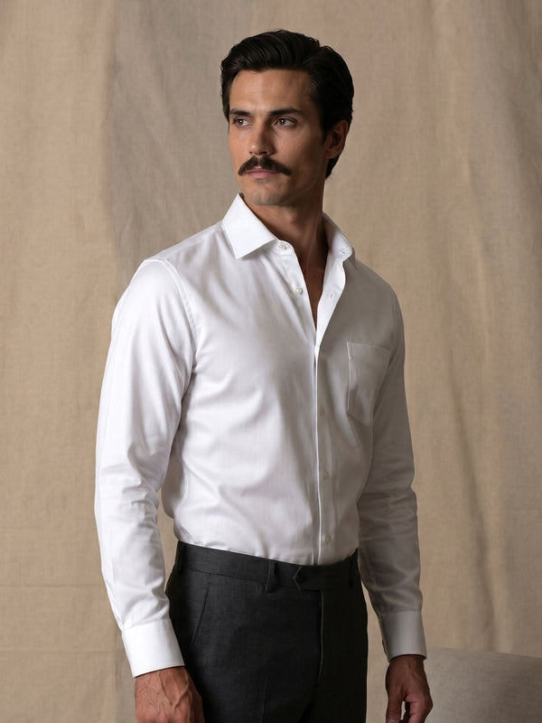 Whisper Easy To Iron Shirt In Cloud White