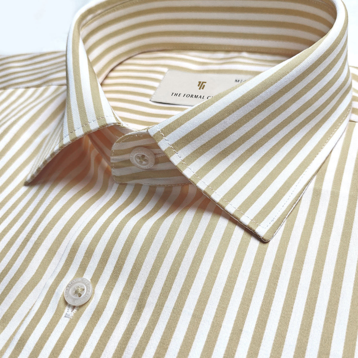 Boardroom Bengal Stripes Shirt In Sand