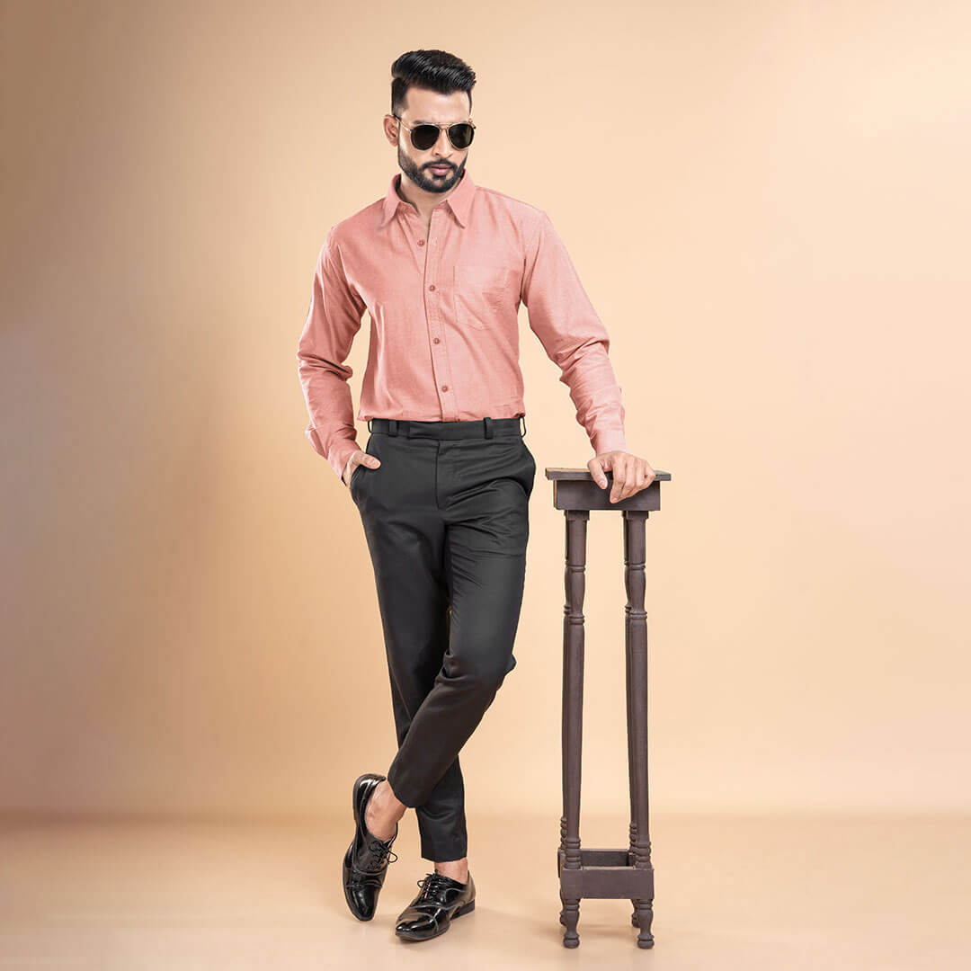 Regal Oxford Solid shirt in Flamingo