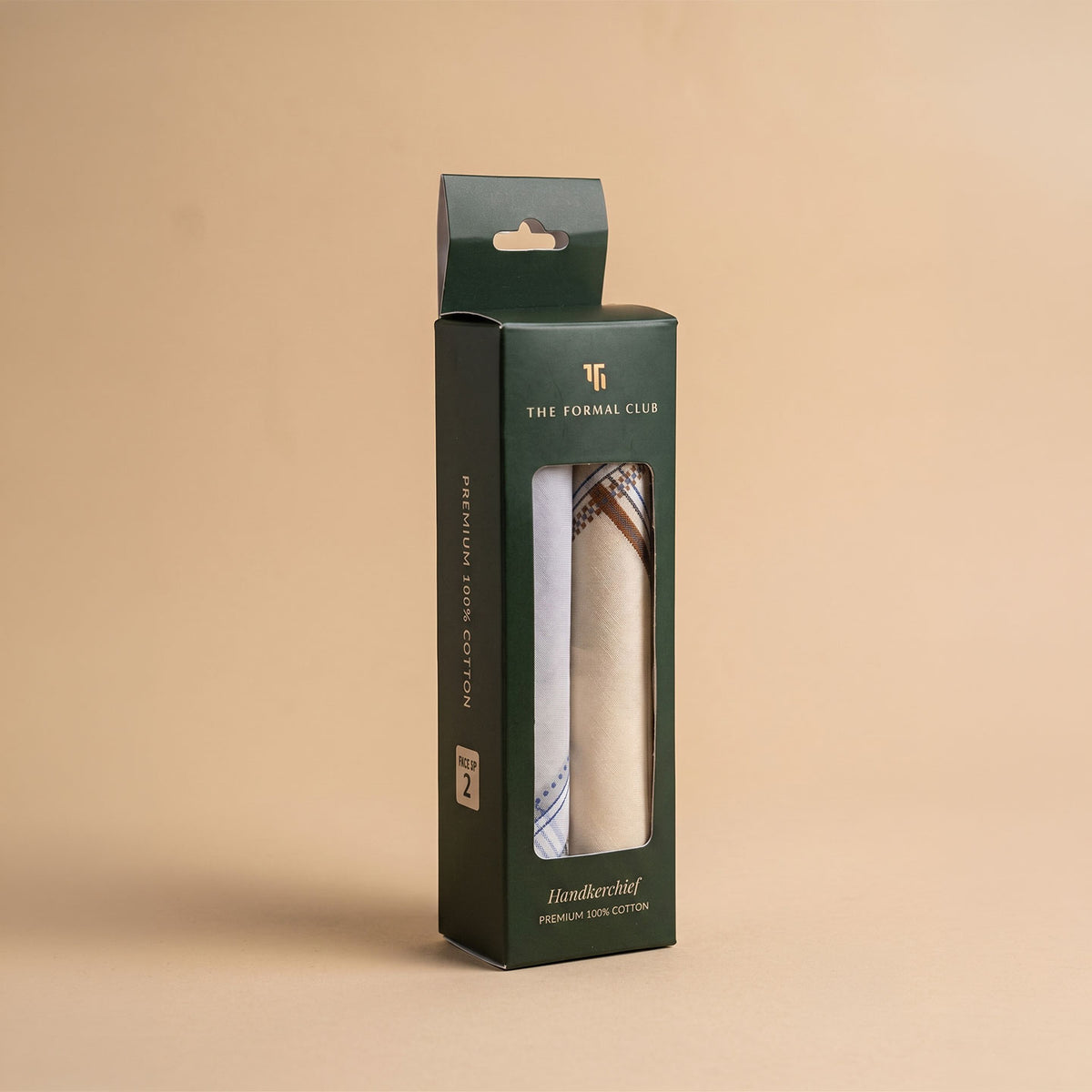 Men's cotton handkerchief two pack
