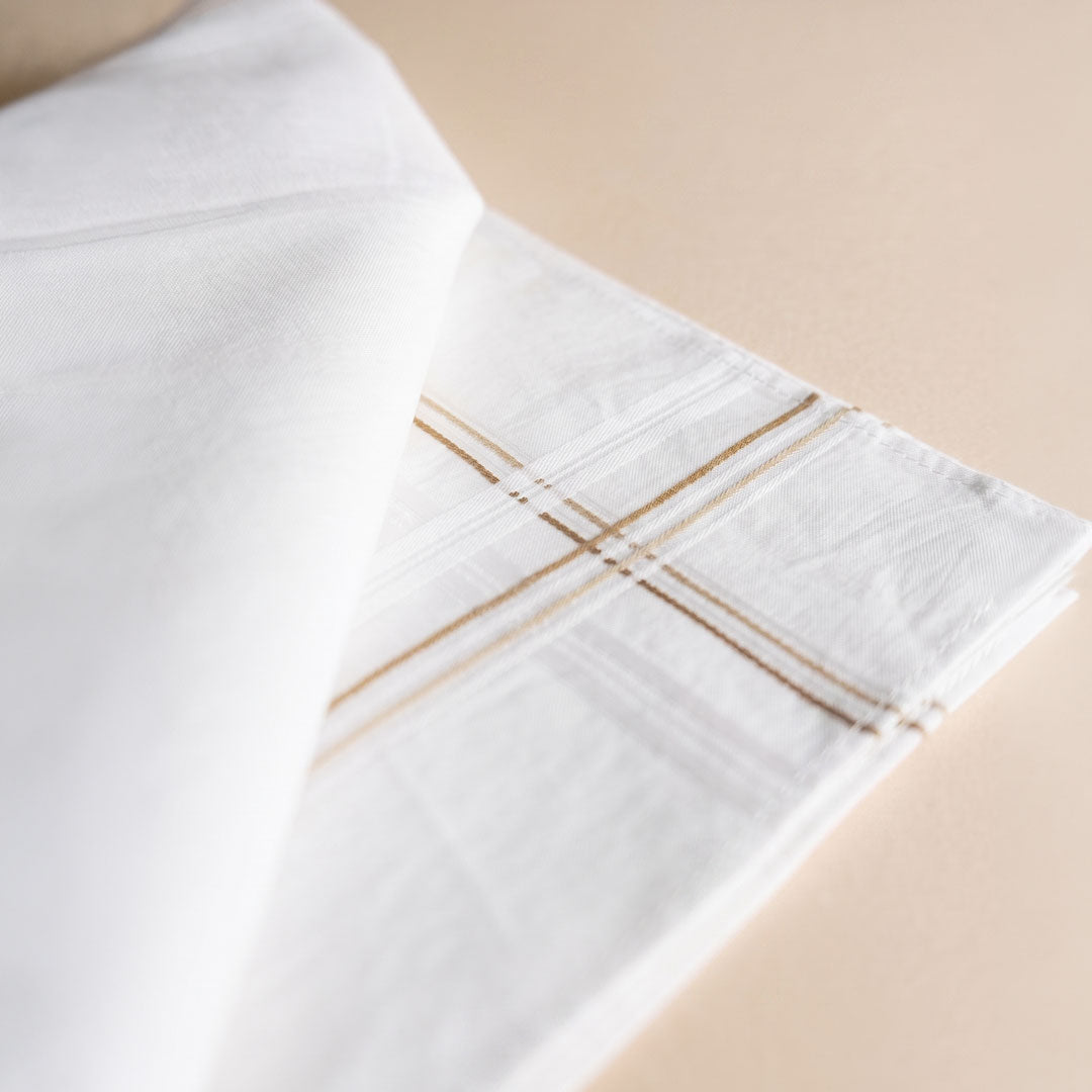 Mens Cotton Hankerchief in Pure Cotton Pack of 3