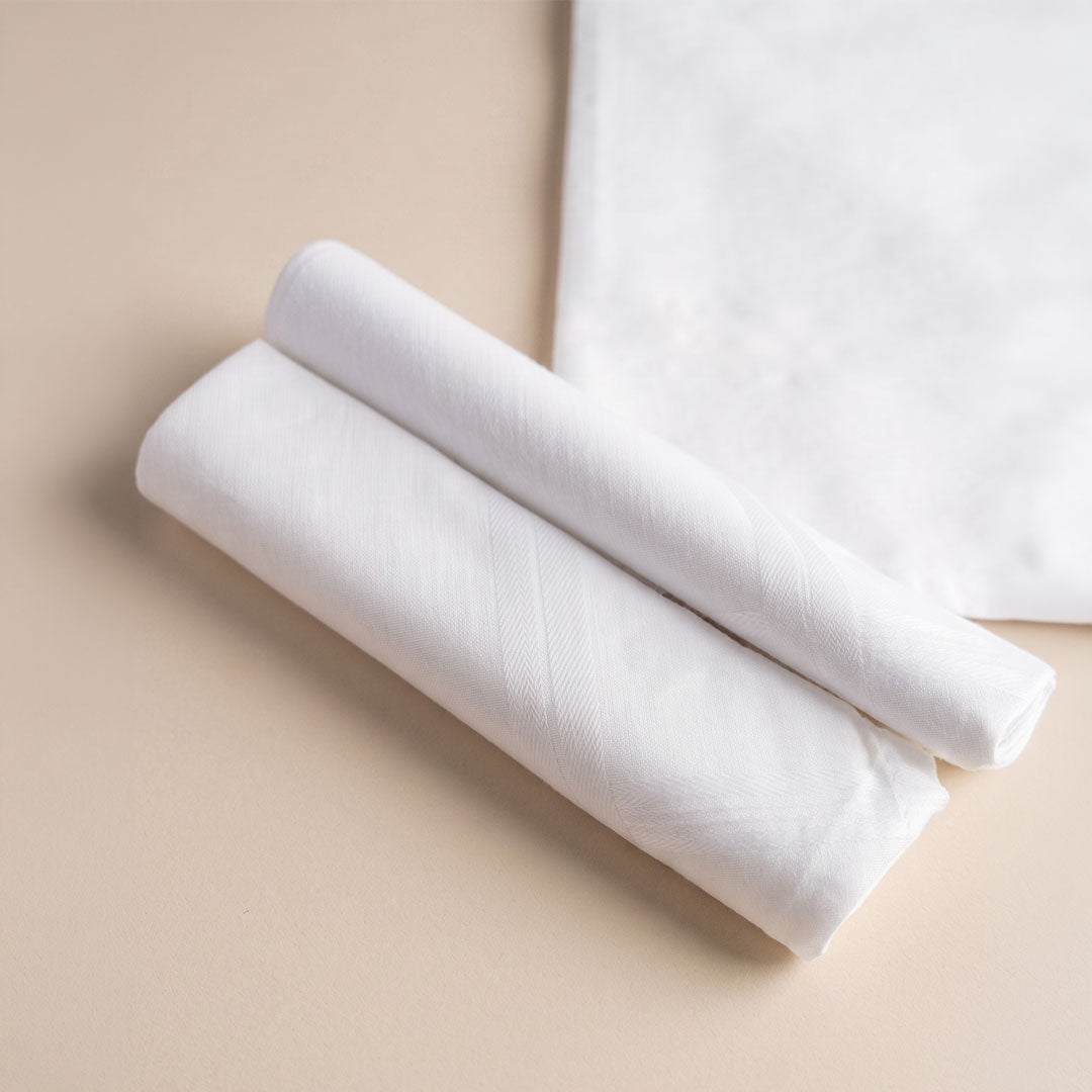Mens Hankerchief Pure Cotton Pack of 2
