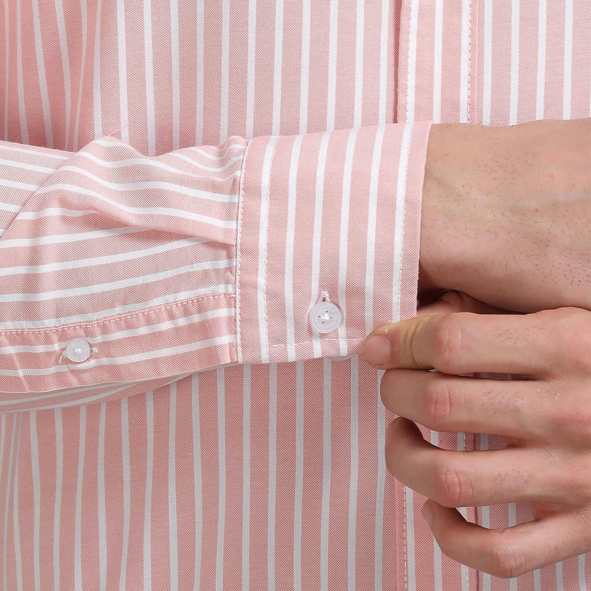 Regal Oxford Stripe Shirt In Carrot