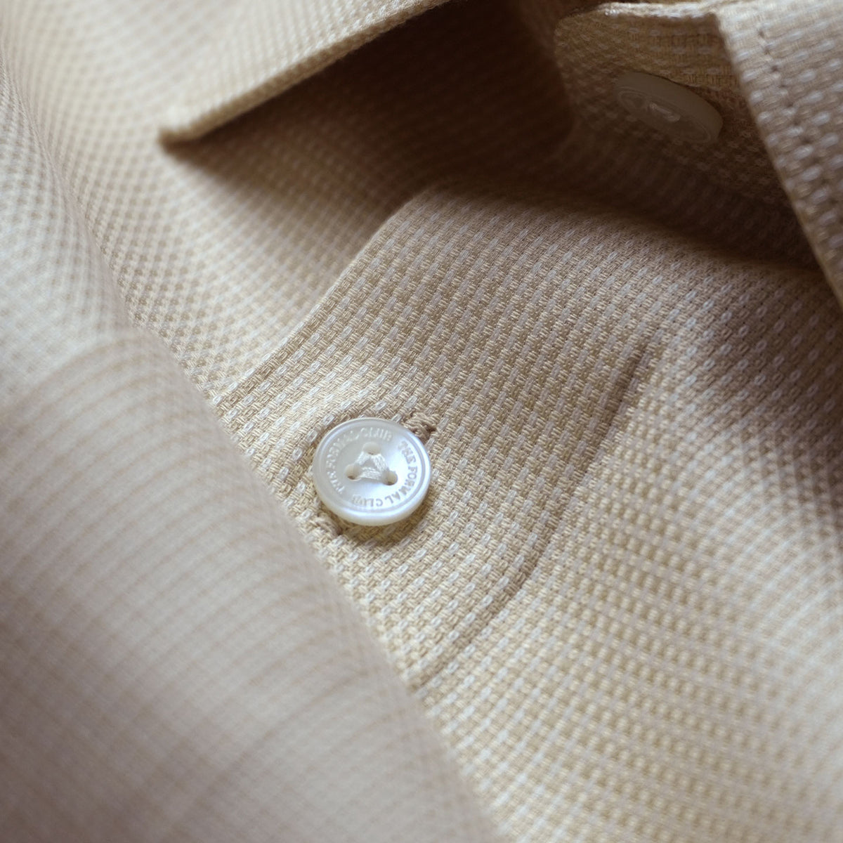 Regent Dobby Check Shirt In Champagne
