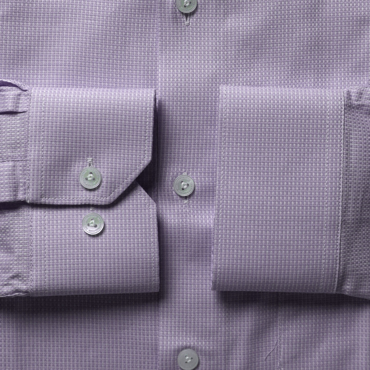Regent Dobby Check Shirt In Lavender