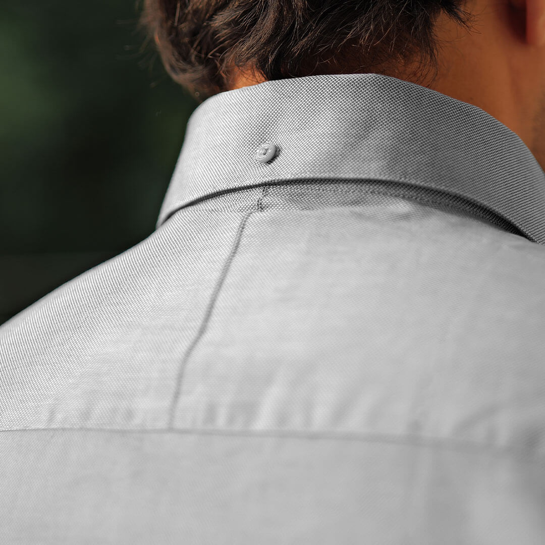 Royal Oxford Dobby Shirt in Dove Grey