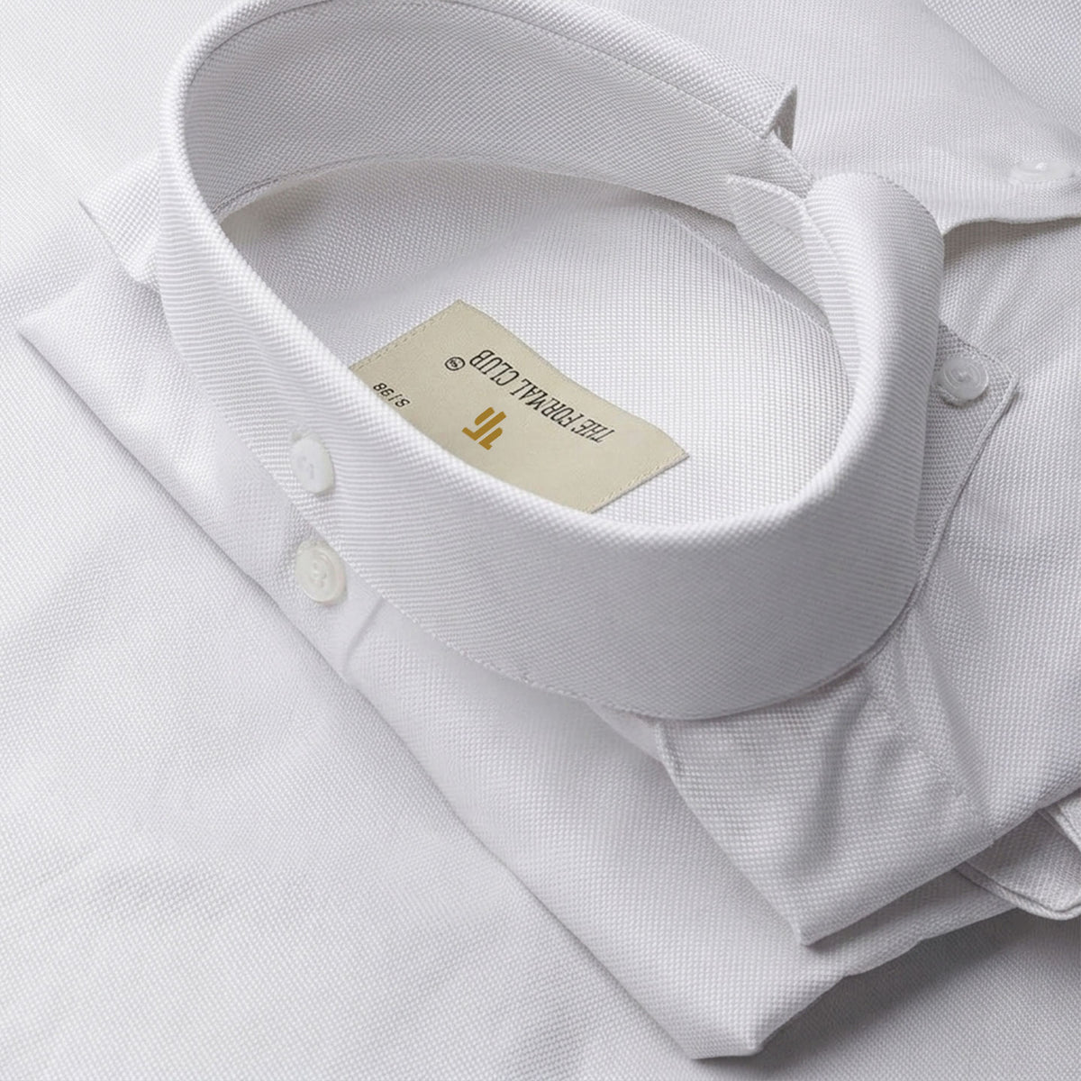 Textured Oxford Dobby shirt with pointed collar