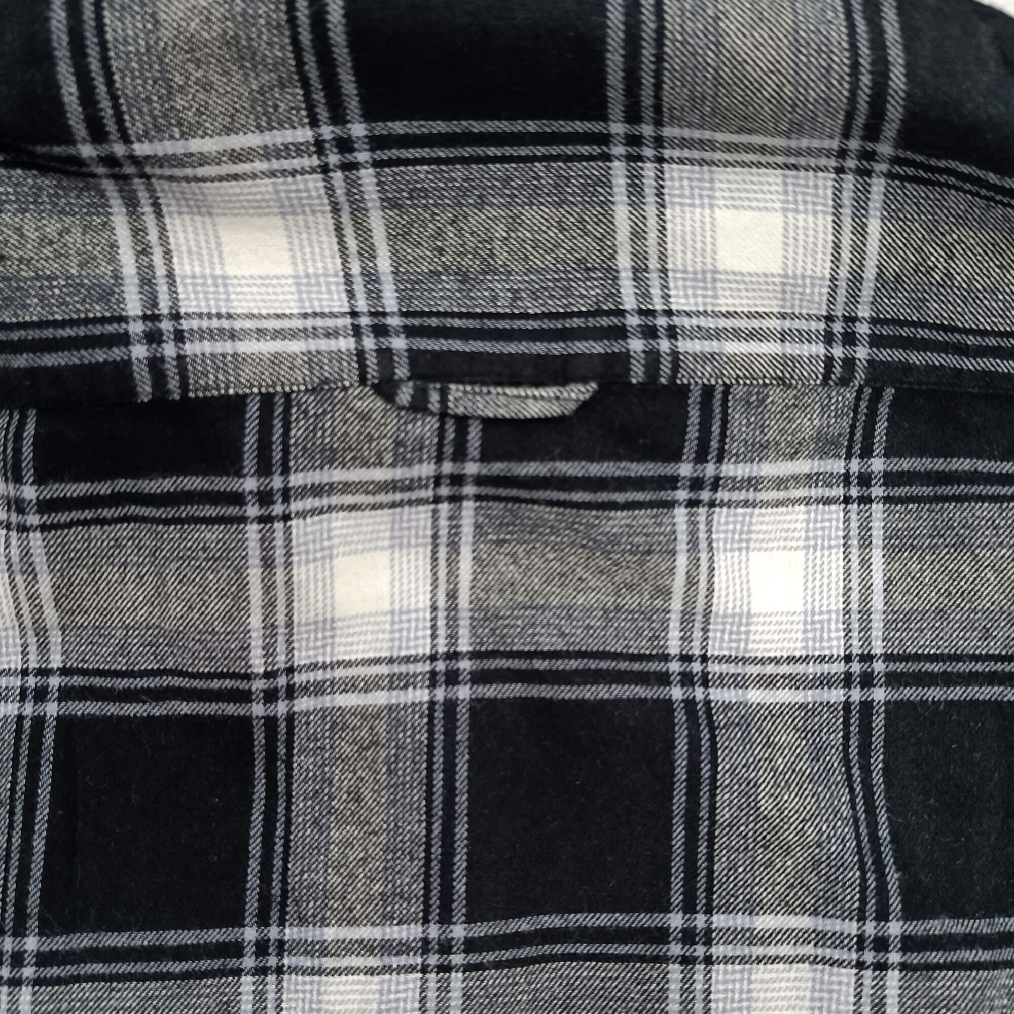 Lumber Flannel Check Shirt In Raven Black