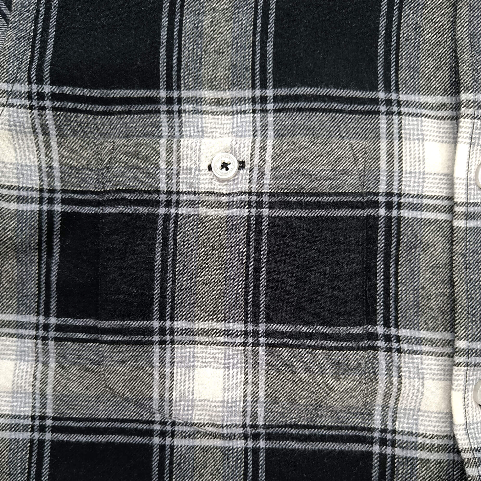 Lumber Flannel Check Shirt In Raven Black