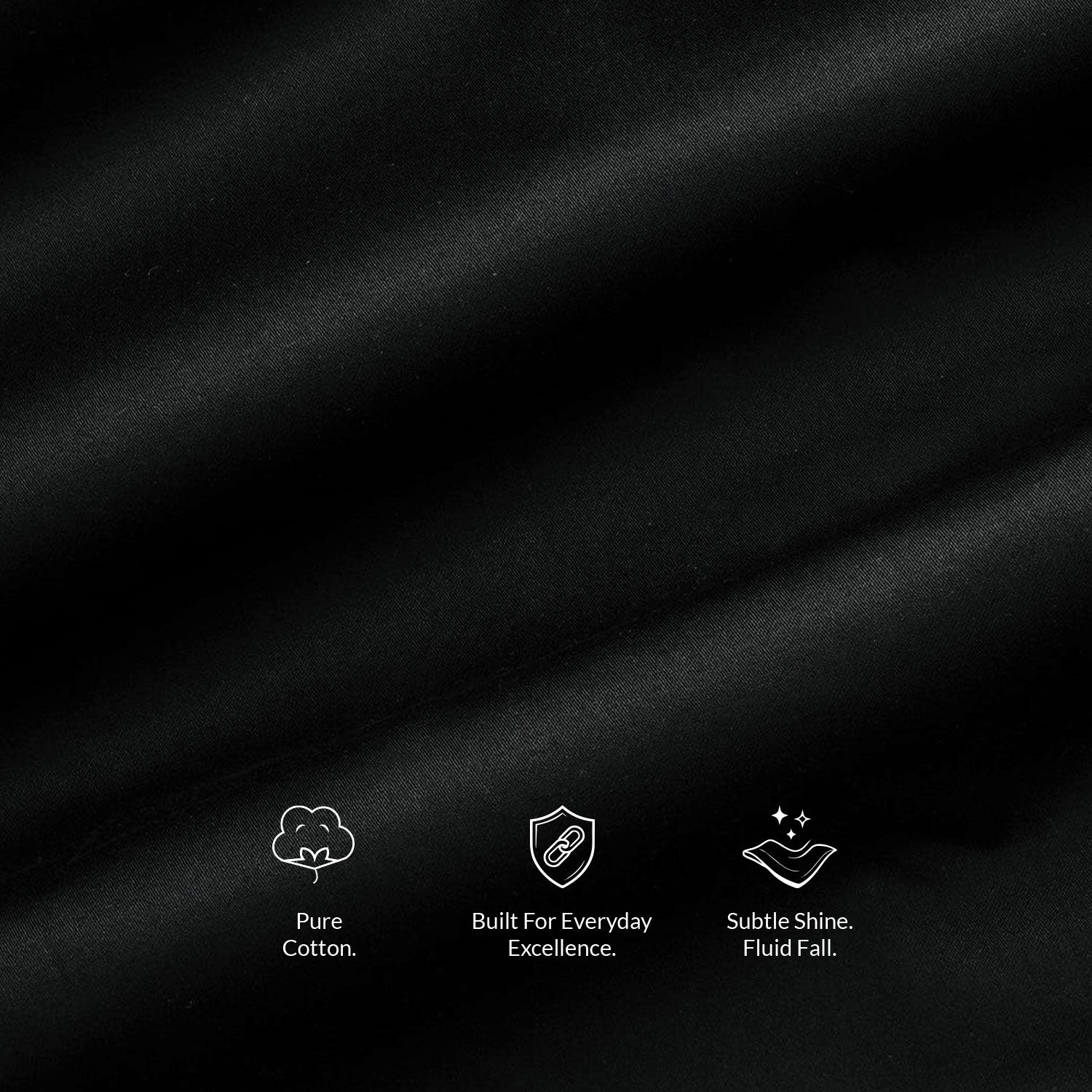 French Cuff Giza Cotton Shirt In Raven