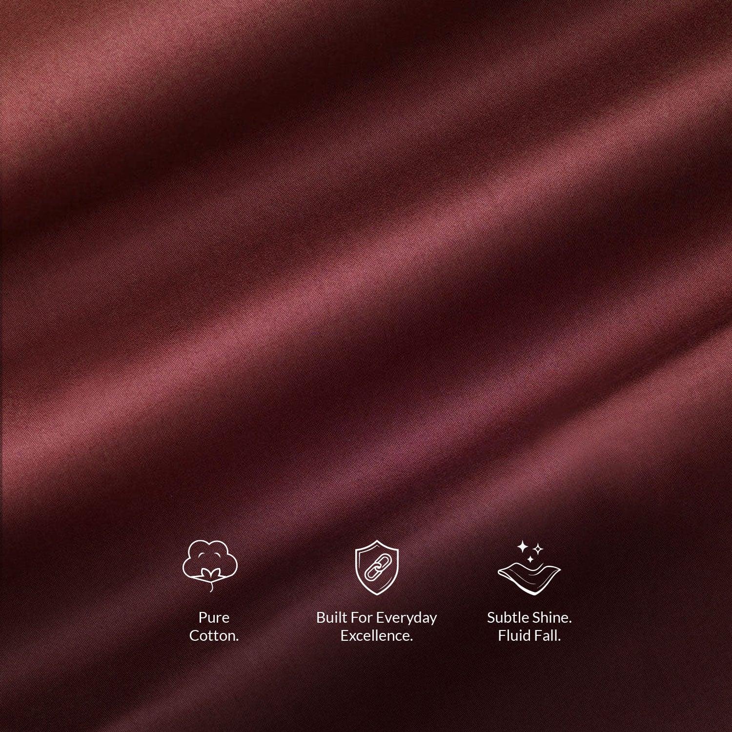 French Cuff Giza Cotton Shirt In Wineberry