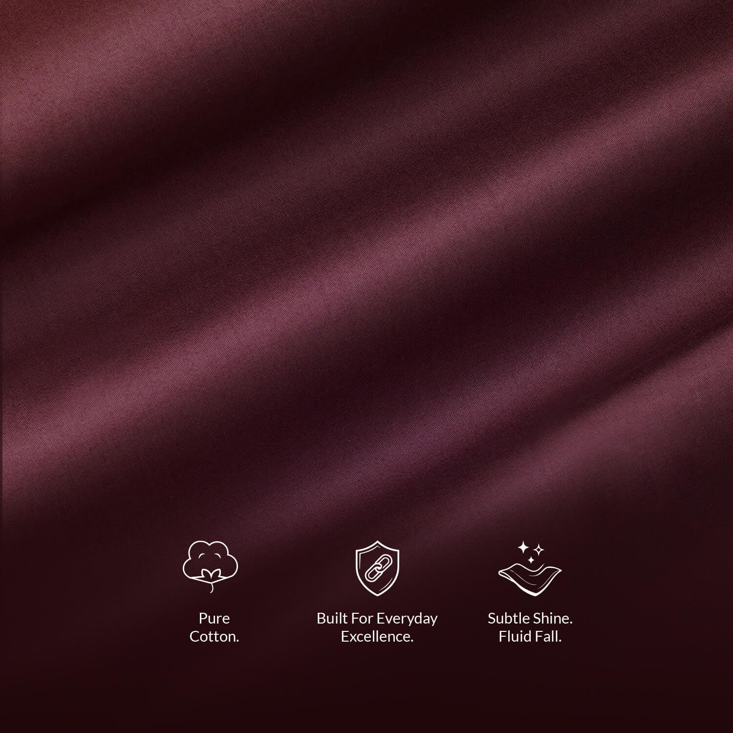 French Cuff Giza Cotton Shirt In Wineberry