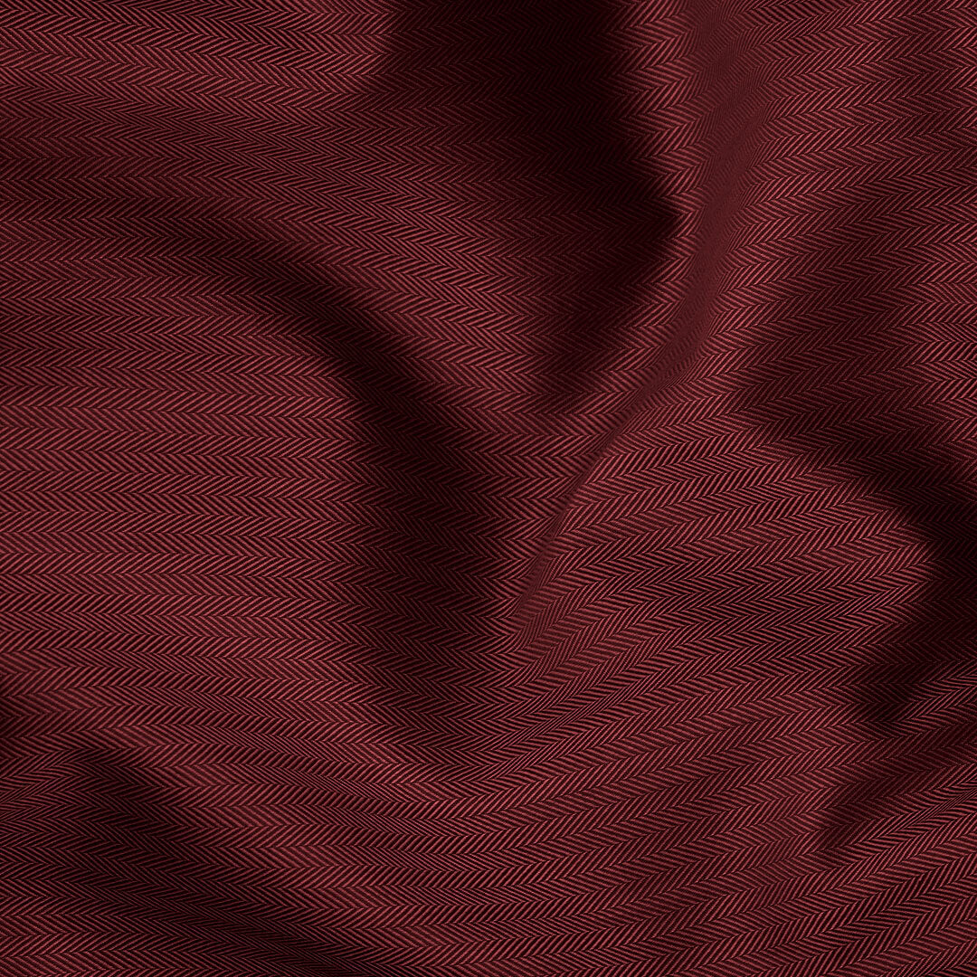 Imperial Herringbone 2 Ply Giza Shirt In Ruby