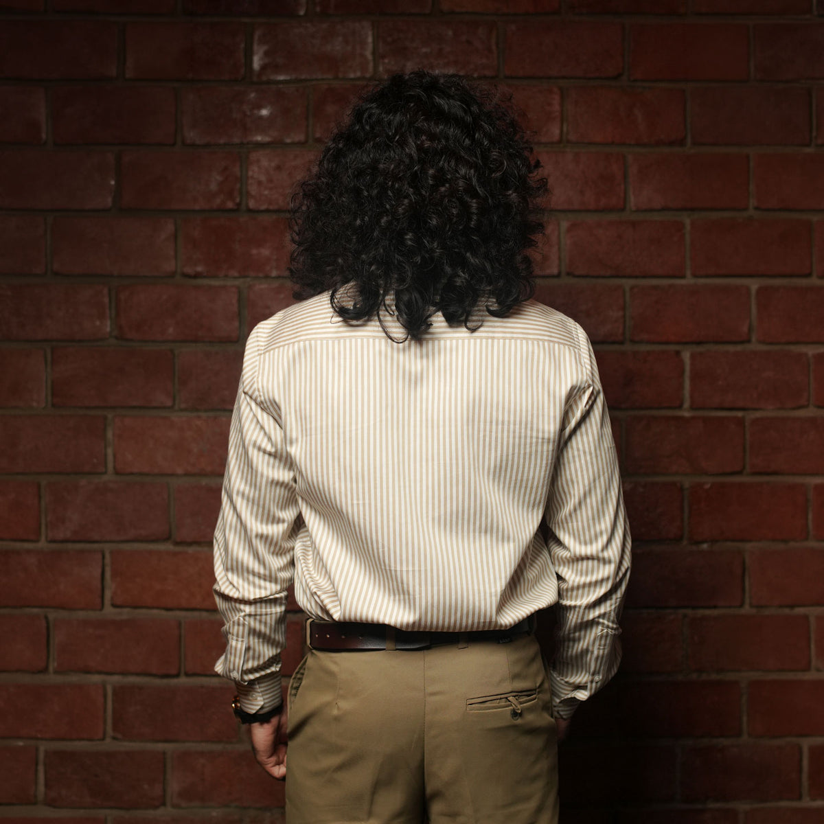 Boardroom Bengal Stripes Shirt In Sand
