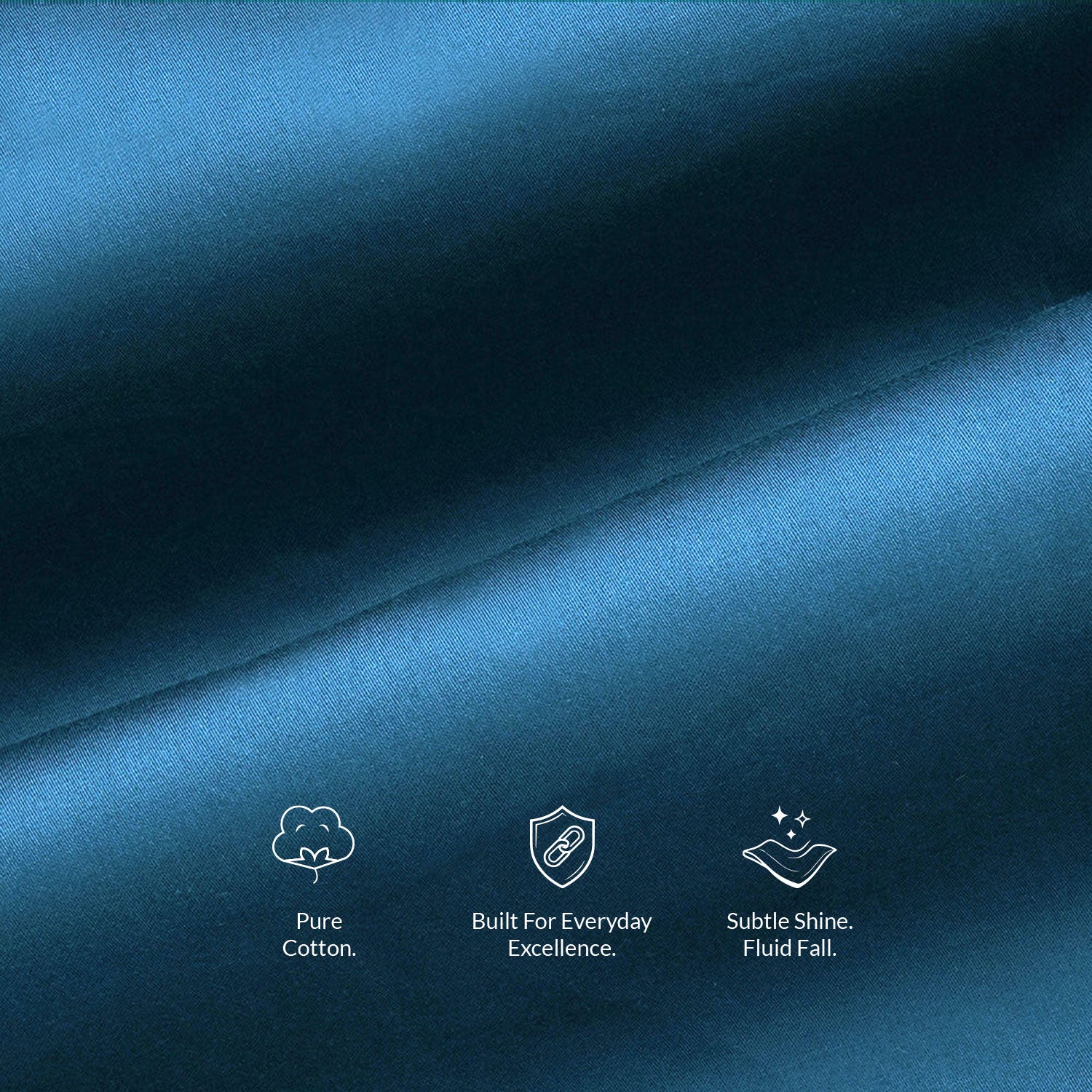 French Cuff Giza Cotton Shirt In Slate Blue