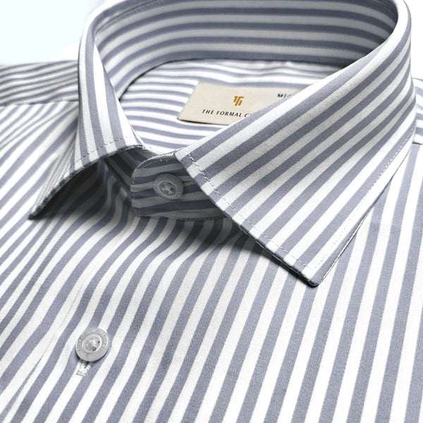 Boardroom Bengal Stripes Shirt In Space Grey