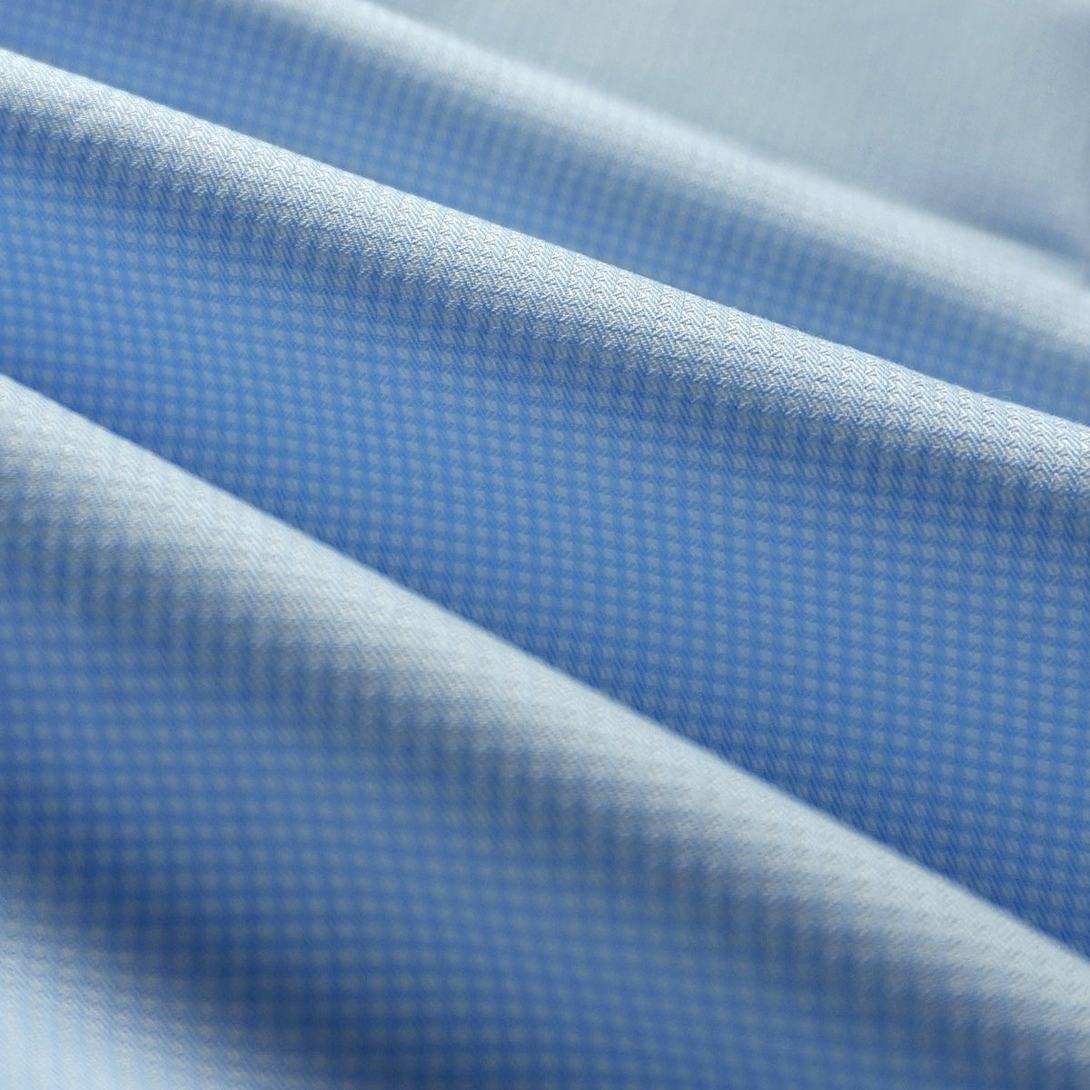 Statemans Micro Dobby Checks Shirt In Ice Blue
