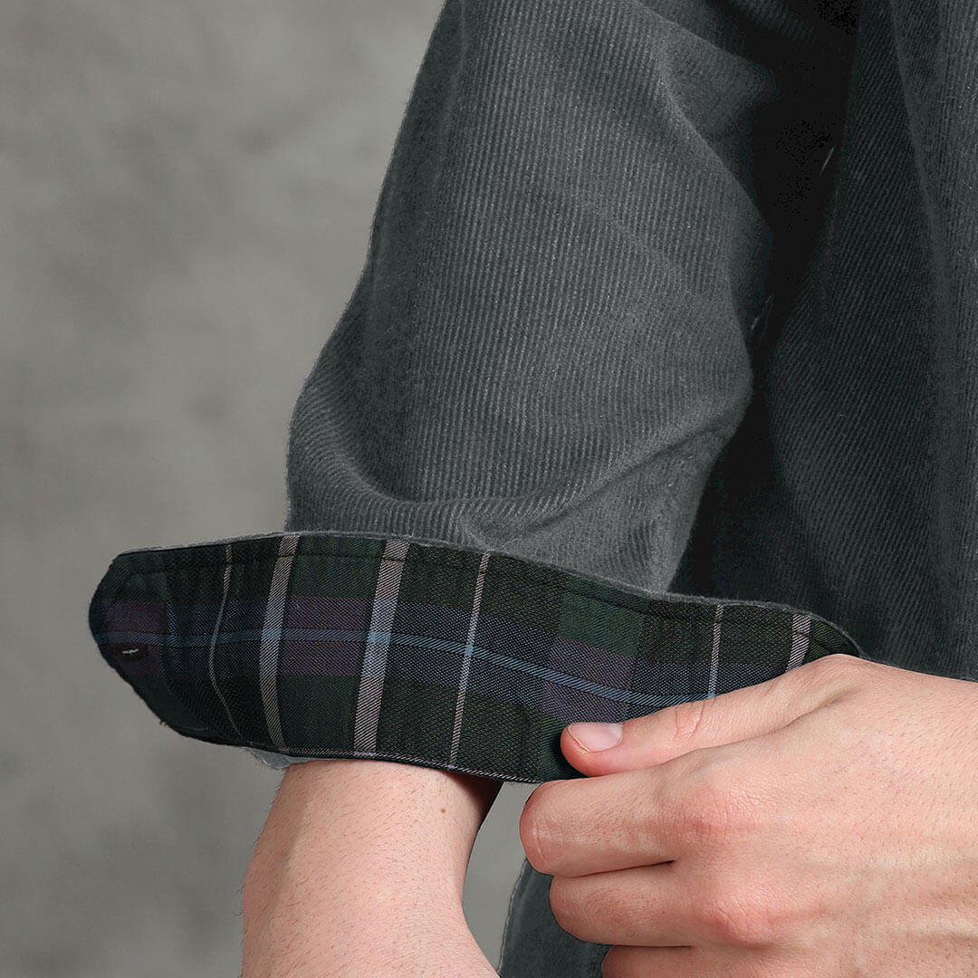 Cruise Corduroy Shirt In Steel Grey