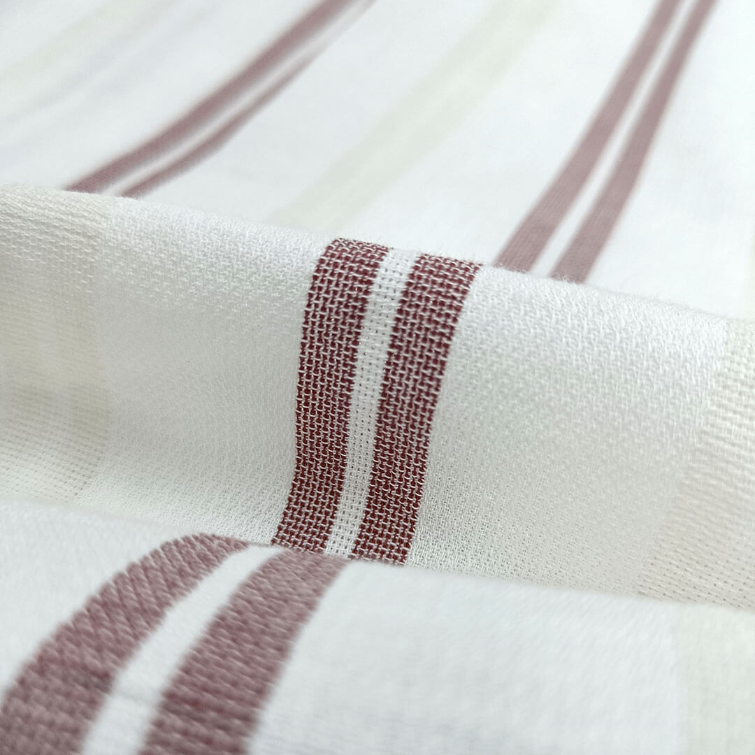 Skyline Twin Stripes Shirt In Wine