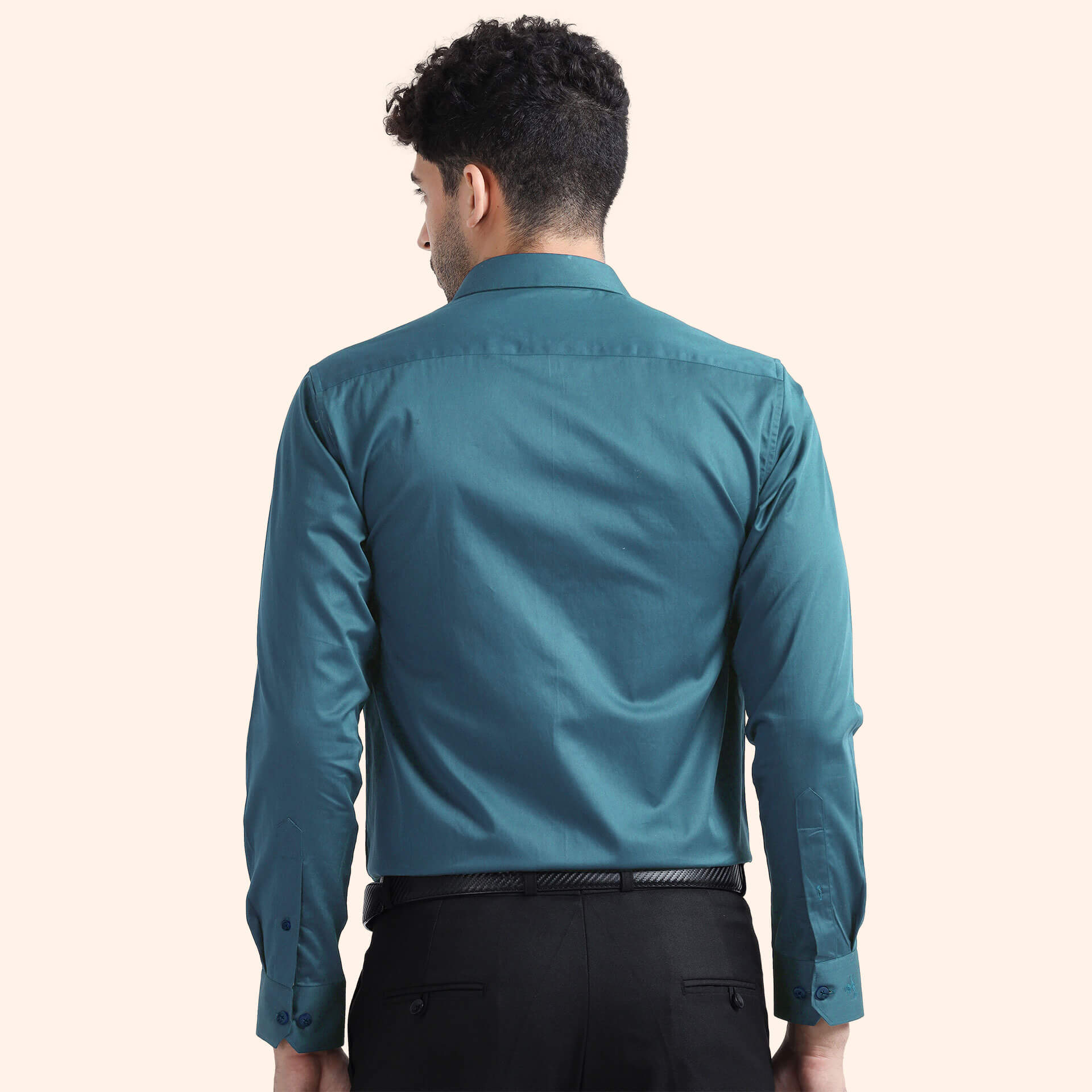 Cambridge Giza Cotton Shirt In Teal