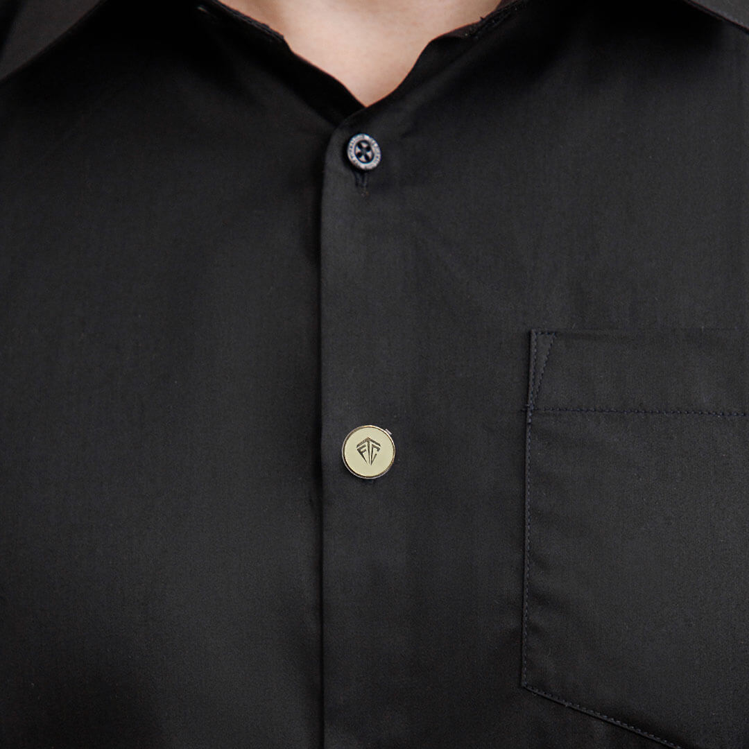 Premium Metallic Button Cover in Beige Gold