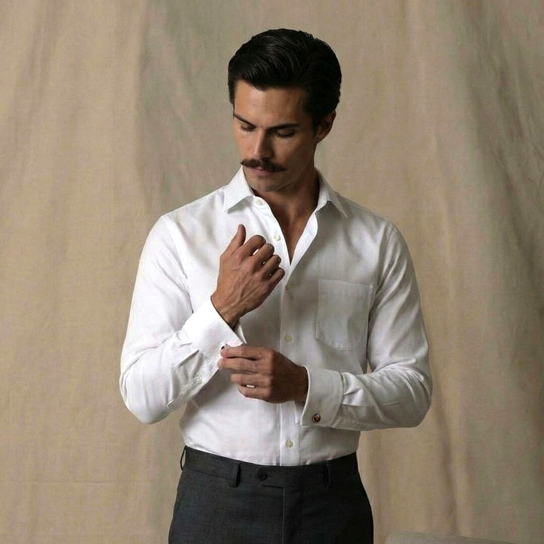 Whisper Wrinkle Free French Cuff Shirt In Cloud White