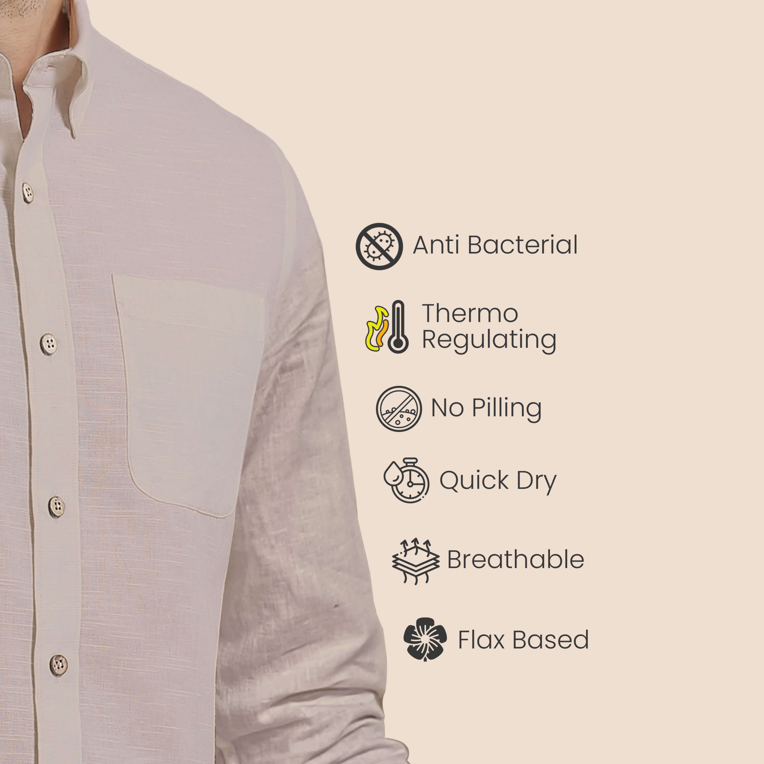 Breeze Linen Shirt In Wood Rose