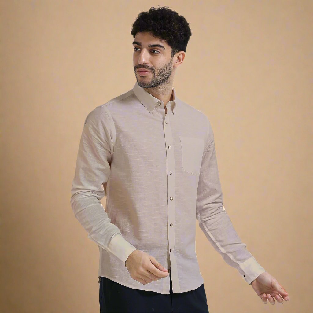 Breeze Linen Shirt In Wood Rose