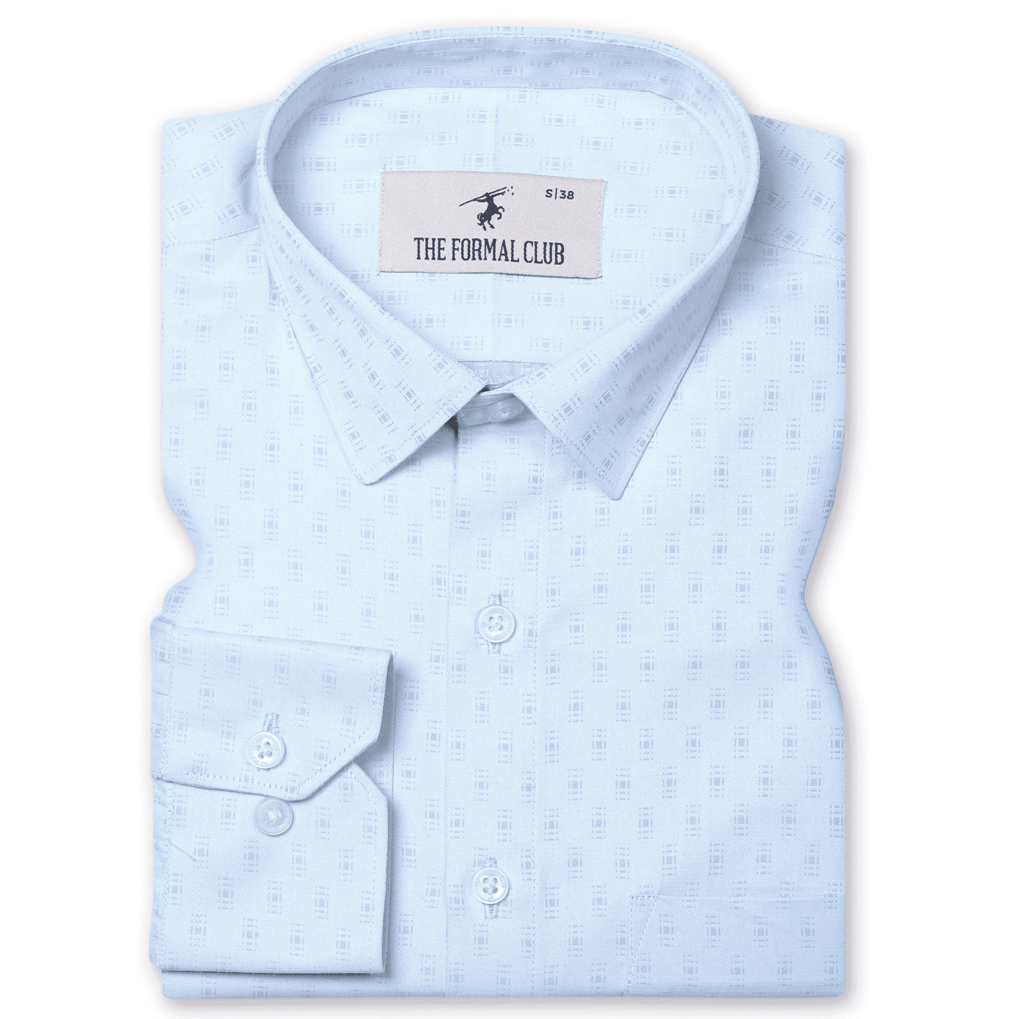 Lisbon Turquoise Textured Shirt - The Formal Club