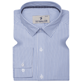 Prestige Stripe Shirt In Sky Blue