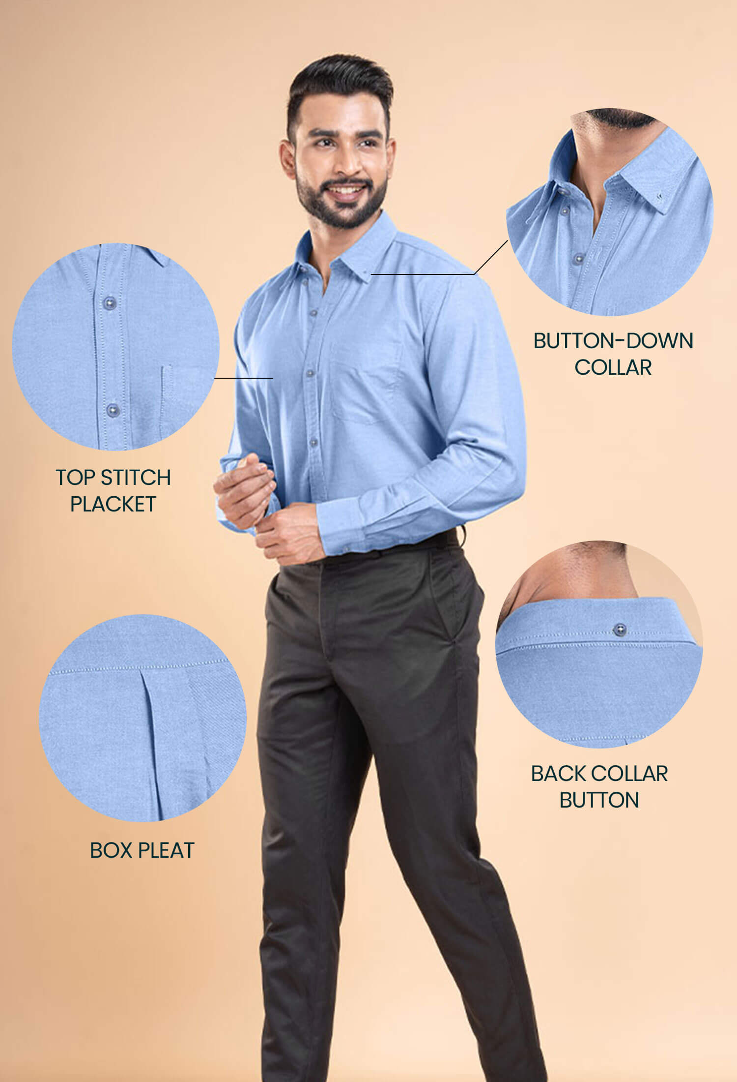 100% PURE COTTON FORMAL SHIRTS FOR MEN