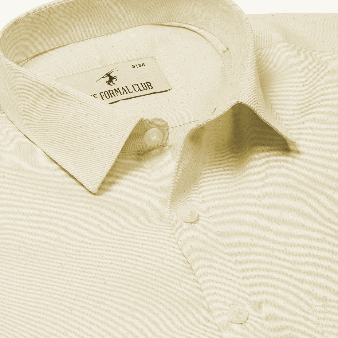 Donald Dobby Textured Shirt in Beige