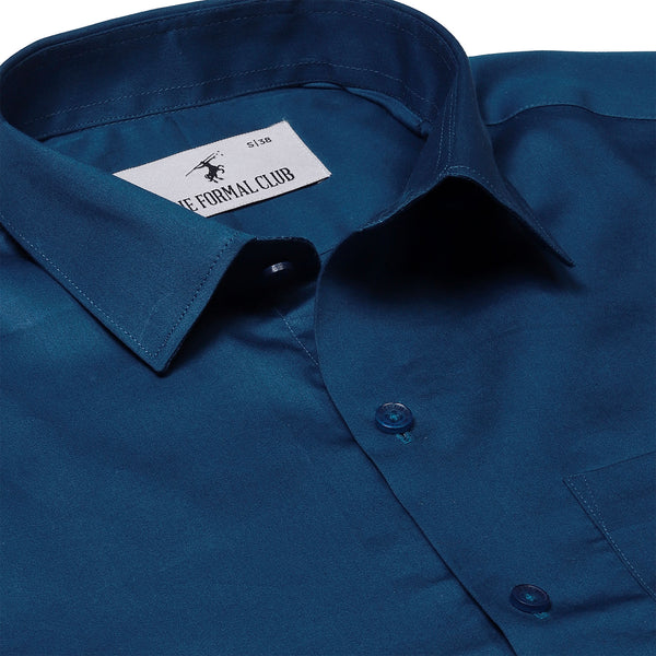 Swiss Finish Giza Cotton Shirt In Royal Blue - The Formal Club