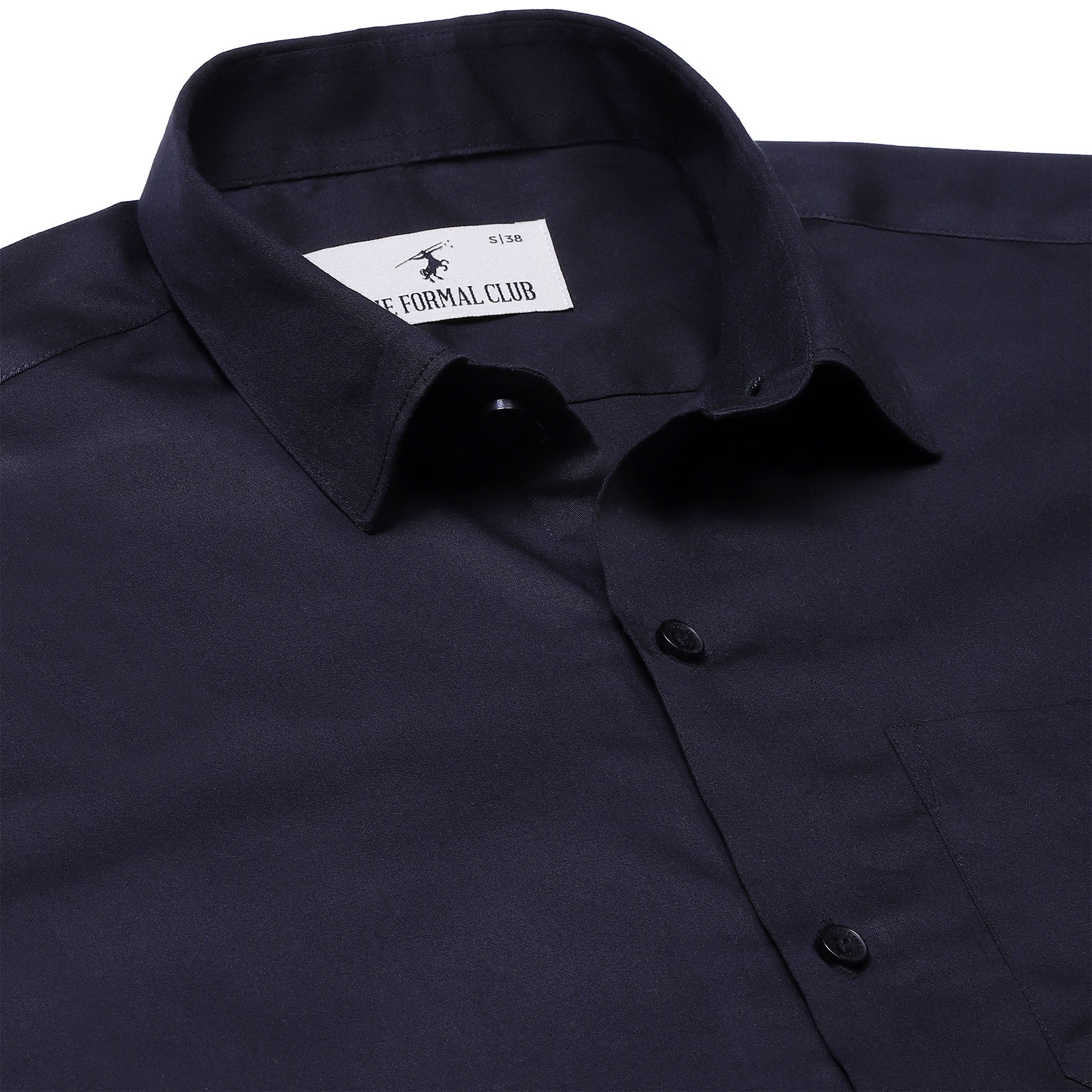 Swiss Finish Giza Cotton Shirt In Black - The Formal Club