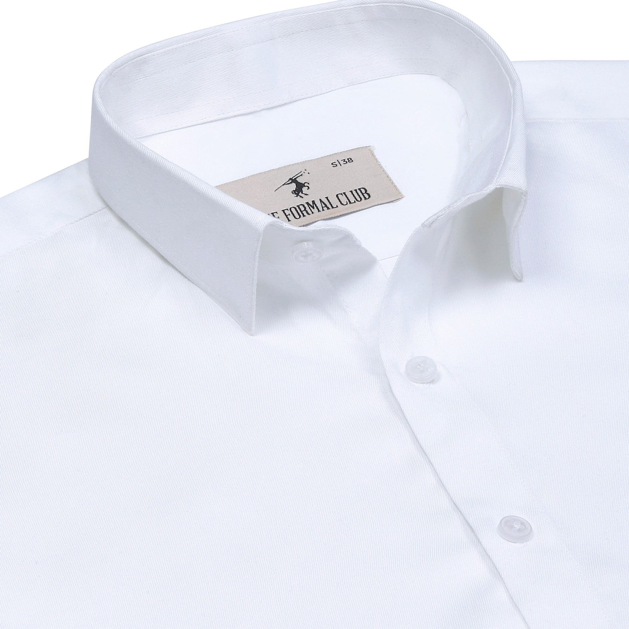 Donald Dobby Textured Shirt in White