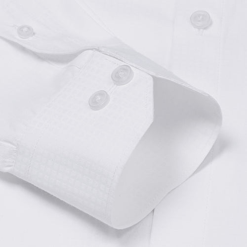 Harrier Dobby Textured Shirt in White