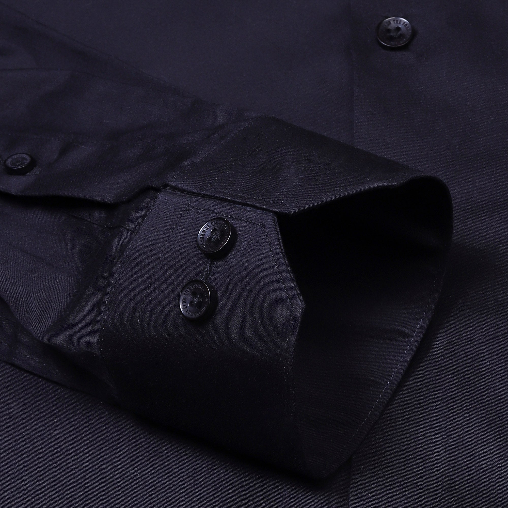 Swiss Finish Giza Cotton Shirt In Black - The Formal Club
