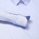 Ziggy Dobby Stripe Shirt In Sky Blue Slim Fit