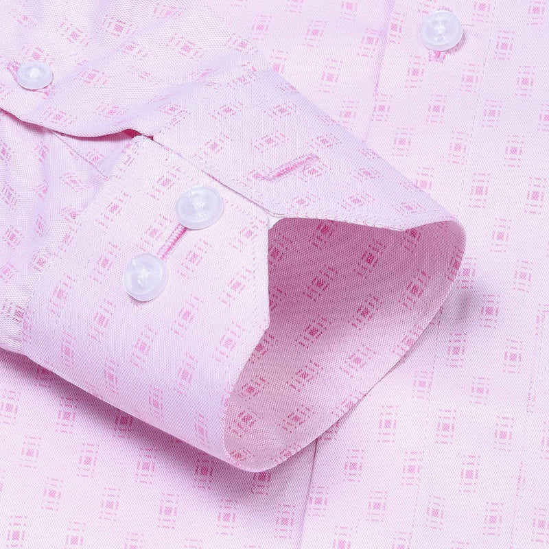 Lisbon Pink Textured Shirt