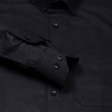 Luna Lenin Solid Shirt In Black Regular Fit