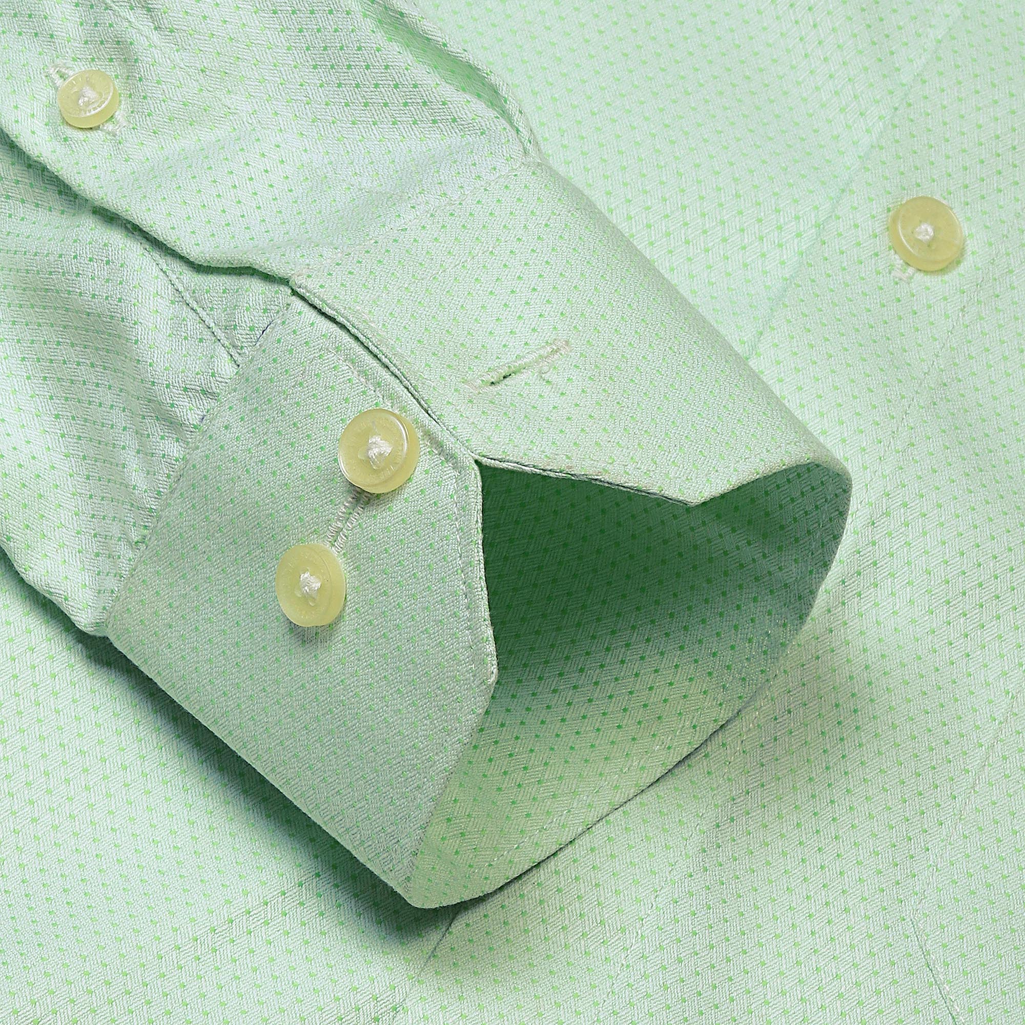 Mikey Dobby Textured Shirt in Pistachio - The Formal Club