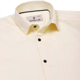 Eclipse Twill Solid Shirt In Yellow Regular Fit